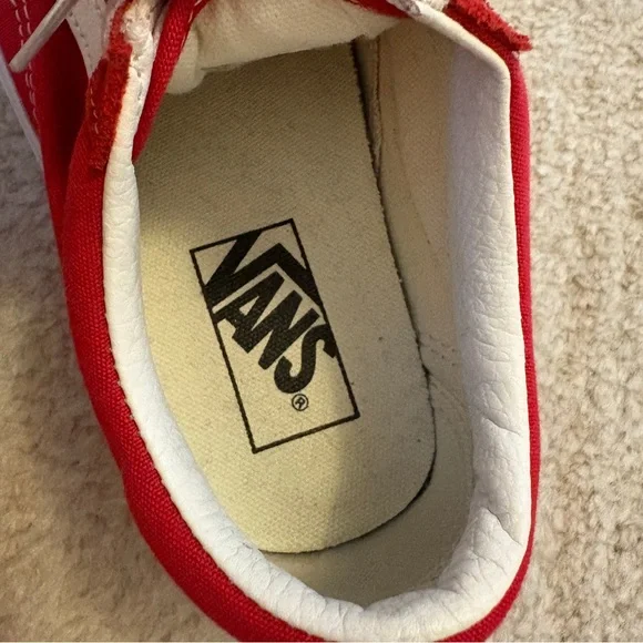 VANS Red and White Sneakers - Picture 10 of 11